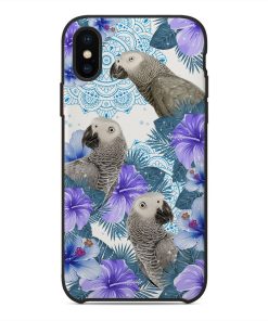 Gearhuman 3D Parrot Phonecase GB03031 Glass Phone Case Iphone X