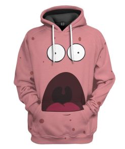 Gearhuman 3D Patrick Star Custom Fleece Hoodie Apparel GW20045 3D Custom Fleece Hoodies Hoodie S
