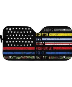 Gearhuman 3D Patriotic Support Appreciation Custom Car Auto Sunshade GW121014 Auto Sunshade 57''x27.5'' 