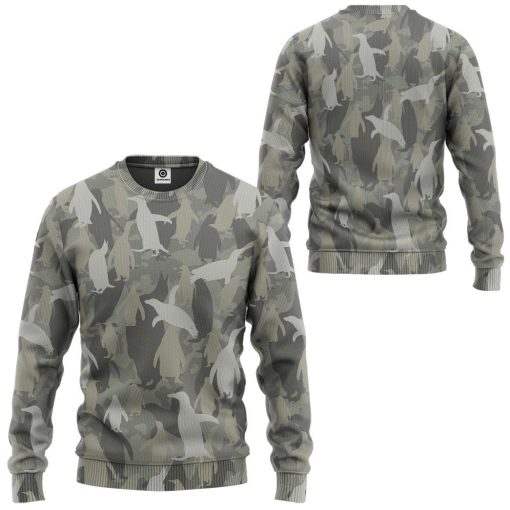 Gearhuman 3D Penguins Camo Custom Tshirt Hoodie Apparel GV081211 3D Apparel