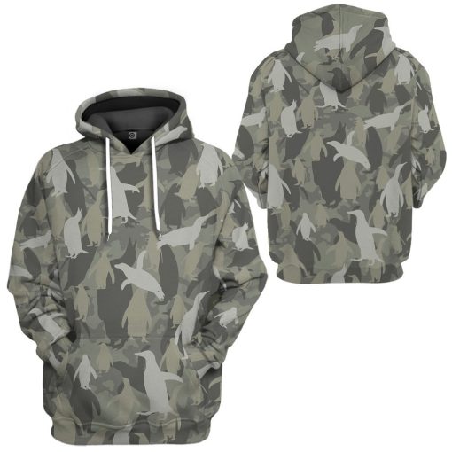 Gearhuman 3D Penguins Camo Custom Tshirt Hoodie Apparel GV081211 3D Apparel