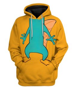 Gearhuman 3D Perry The Platypus Custom Hoodie Apparel GW24089 3D Custom Fleece Hoodies Hoodie S 