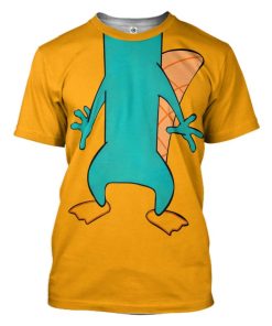 Gearhuman 3D Perry The Platypus Custom Tshirt Apparel GW24089 3D T-shirt T-Shirt S 