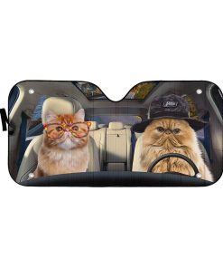 Gearhuman 3D Persian Cat Couple Auto Car Sunshade GV010315 Auto Sunshade 57''x27.5''