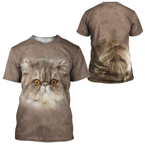 Gearhuman 3D Persian Cat Tshirt Hoodie Apparel GL22122 3D Apparel