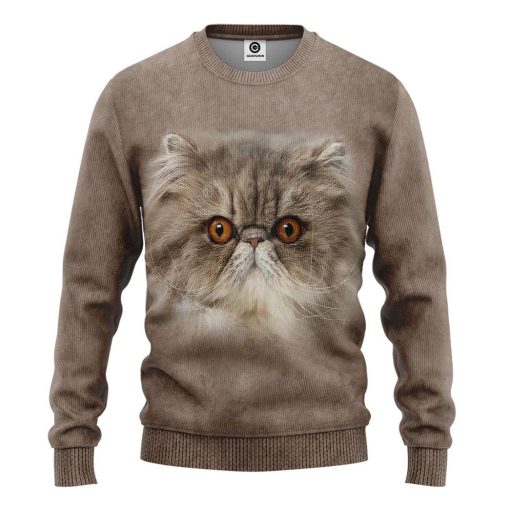 Gearhuman 3D Persian Cat Tshirt Hoodie Apparel GL22122 3D Apparel Long Sleeve S