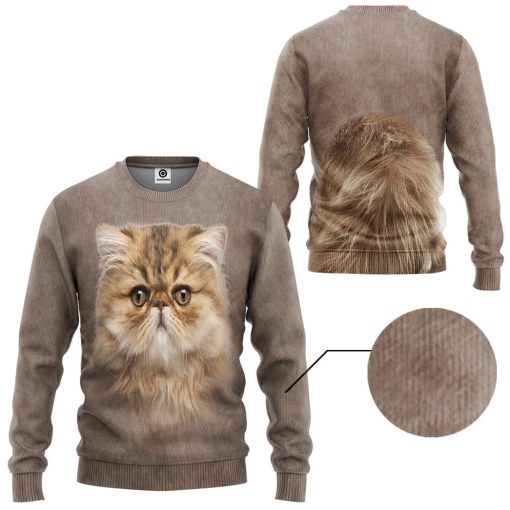 Gearhuman 3D Persian Cat Tshirt Hoodie Apparel ZL17122 3D Apparel