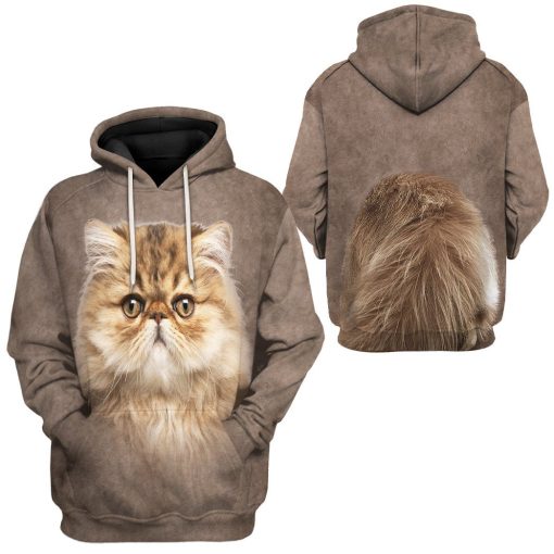 Gearhuman 3D Persian Cat Tshirt Hoodie Apparel ZL17122 3D Apparel