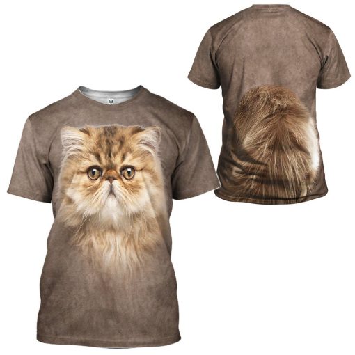 Gearhuman 3D Persian Cat Tshirt Hoodie Apparel ZL17122 3D Apparel