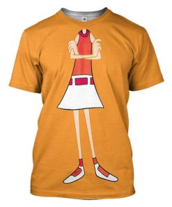 Gearhuman 3D Phineas And Ferb Candace Flynn Custom Tshirt Apparel GW21085 3D T-shirt T-Shirt S 