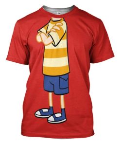 Gearhuman 3D Phineas And Ferb Custom Tshirt pparel GW21082 3D T-shirt T-Shirt S 