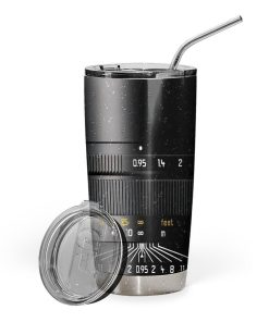 Gearhuman 3D Photographer Camera Lens Custom Name Design Vacuum Insulated Tumbler GW10097 Tumbler 20oz 
