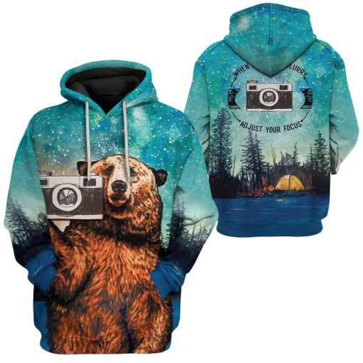Gearhuman 3D Photographer Camping Custom Hoodies Apparel GA25026 3D Custom Fleece Hoodies
