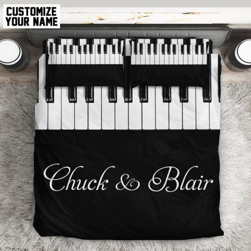 Gearhumans 3D Piano Custom Name Bedding Set 9 Gearhuman 3D Piano Custom Name Bedding Set GB03039 Bedding Set