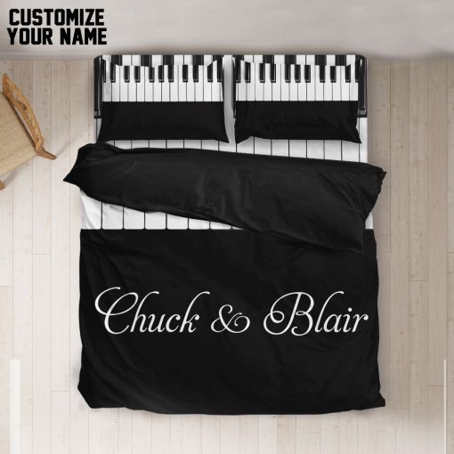 Gearhumans 3D Piano Custom Name Bedding Set 8 Gearhuman 3D Piano Custom Name Bedding Set GB03039 Bedding Set