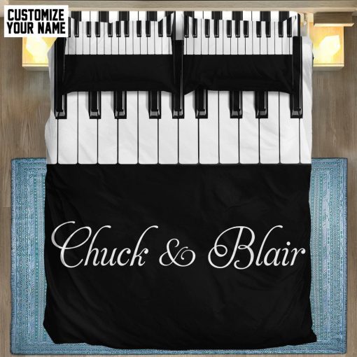 Gearhumans 3D Piano Custom Name Bedding Set 10 Gearhuman 3D Piano Custom Name Bedding Set GB03039 Bedding Set