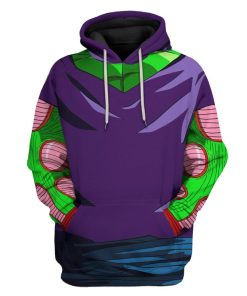 Gearhuman 3D Piccolo Dragon Ball Custom Tshirt Hoodie Apparel GV24093 3D Apparel Hoodie S 