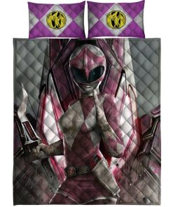 Gearhuman 3D Pink Power Ranger Custom Quilt Set GW13017 Quilt Set Quilt Set Twin 