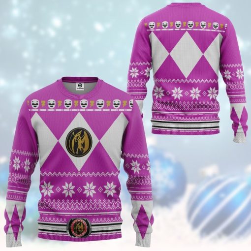 Gearhuman 3D Pink Power Ranger Custom Tshirt Hoodie Apparel CW29103 3D Apparel