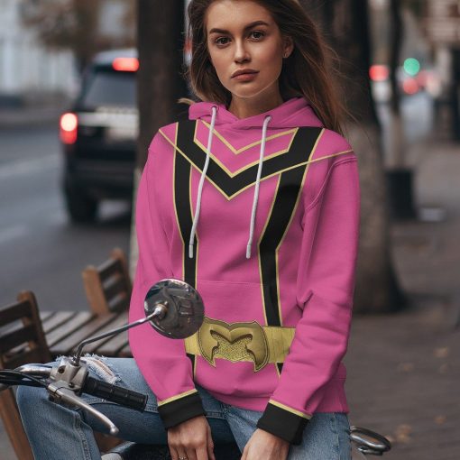 Gearhuman 3D Pink Power Rangers Mystic Force Tshirt Hoodie Apparel GB13013 3D Apparel