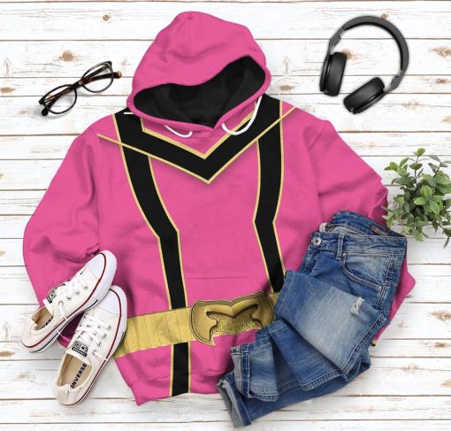 Gearhuman 3D Pink Power Rangers Mystic Force Tshirt Hoodie Apparel GB13013 3D Apparel