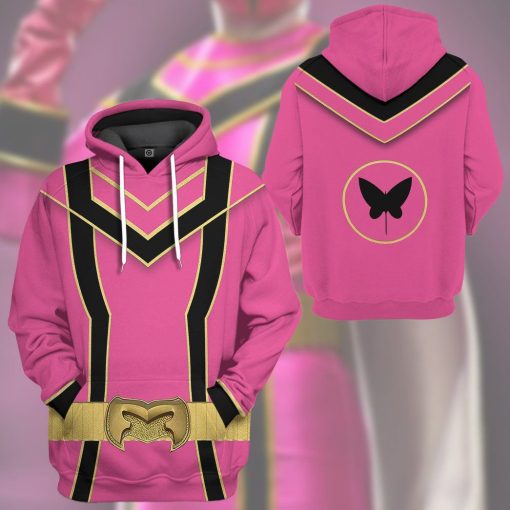 Gearhuman 3D Pink Power Rangers Mystic Force Tshirt Hoodie Apparel GB13013 3D Apparel