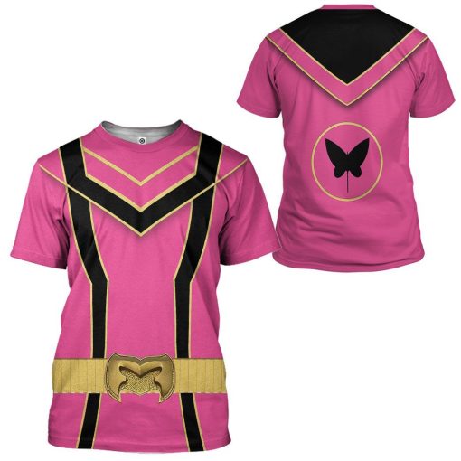 Gearhuman 3D Pink Power Rangers Mystic Force Tshirt Hoodie Apparel GB13013 3D Apparel