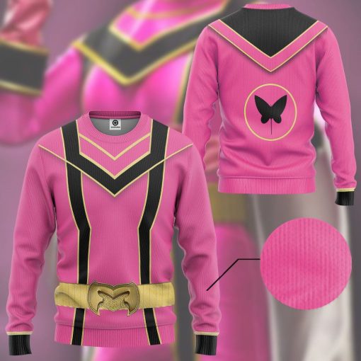 Gearhuman 3D Pink Power Rangers Mystic Force Tshirt Hoodie Apparel GB13013 3D Apparel