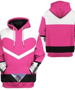 Gearhuman 3D Pink Power Rangers Time Force Tshirt Hoodie Apparel GB15017 3D Apparel 