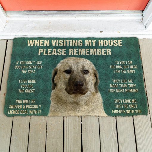 GearHuman 3D Please Remember Anatolian Shepherd Dogs House Rules Custom Doormat GR220169 Doormat