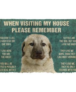 GearHuman 3D Please Remember Anatolian Shepherd Dogs House Rules Custom Doormat GR220169 Doormat Doormat S(15,8''x23,6'')