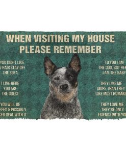 GearHuman 3D Please Remember Australian Cattle Dog's House Rules Custom Doormat GR220168 Doormat Doormat S(15,8''x23,6'')
