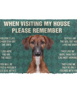 GearHuman 3D Please Remember Azawakh Dogs House Rules Custom Doormat GR220170 Doormat Doormat S(15,8''x23,6'')