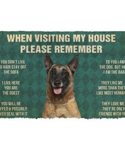 Gearhuman 3D Please Remember Belgian Shepherds House Rules Custom Doormat GW220114 Doormat Doormat S(15,8''x23,6'')