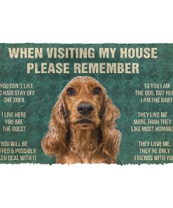 Gearhuman 3D Please Remember Cocker Spaniel Dogs House Rules Custom Doormat GB220115 Doormat Doormat S(15,8''x23,6'')