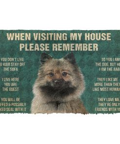 GearHuman 3D Please Remember German Spitz Dogs House Rules Doormat GV250157 Doormat Doormat S(15,8''x23,6'')