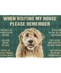 GearHuman 3D Please Remember Goldendoodle Dogs House Rules Doormat GV250123 Doormat Doormat S(15,8''x23,6'')