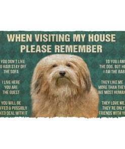 GearHuman 3D Please Remember Havanese Dogs House Rules Doormat GV250124 Doormat Doormat S(15,8''x23,6'')