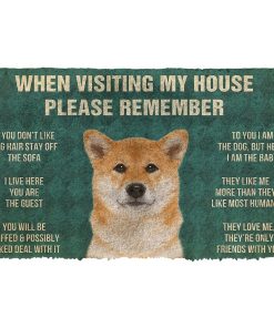 GearHuman 3D Please Remember Hokkaido Dogs House Rules Doormat GV250125 Doormat Doormat S(15,8''x23,6'')
