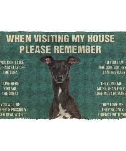 Gearhuman 3D Please Remember Italian Greyhound House Rules Custom Doormat GR230113 Doormat Doormat S(15,8''x23,6'')
