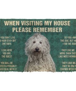 GearHuman 3D Please Remember Komondor Dogs House Rules Doormat GV250149 Doormat Doormat S(15,8''x23,6'')