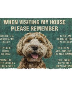 Gearhuman 3D Please Remember Labradoodle House Rules Custom Doormat GR23014 Doormat Doormat S(15,8''x23,6'')
