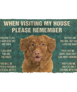 Gearhuman 3D Please Remember Nova Scotia Duck Tolling Retriever House Rules Custom Doormat GR230116 Doormat Doormat S(15,8''x23,6'')