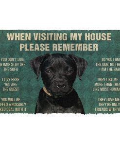 GearHuman 3D Please Remember Patterdale Terrier Dogs House Rules Doormat GV250145 Doormat Doormat S(15,8''x23,6'')