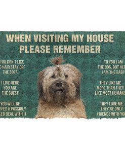 GearHuman 3D Please Remember Tibetan Terrier Dogs House Rules Doormat GV250143 Doormat Doormat S(15,8''x23,6'')