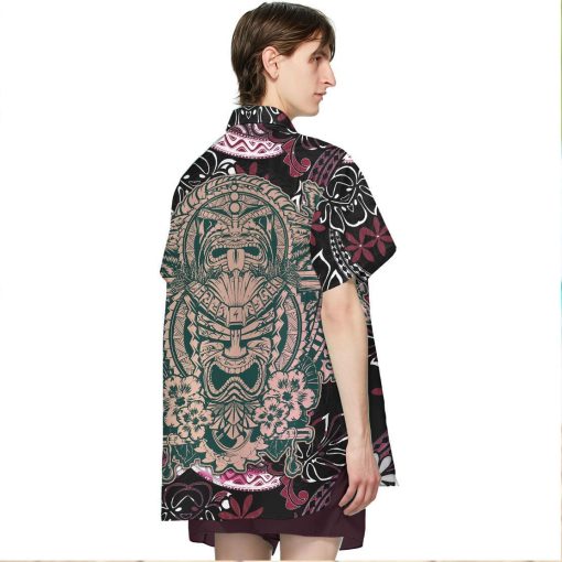 Gearhuman 3D Polynesian Tiki Hawaii Shirt ZK2106211 Short Sleeve Shirt