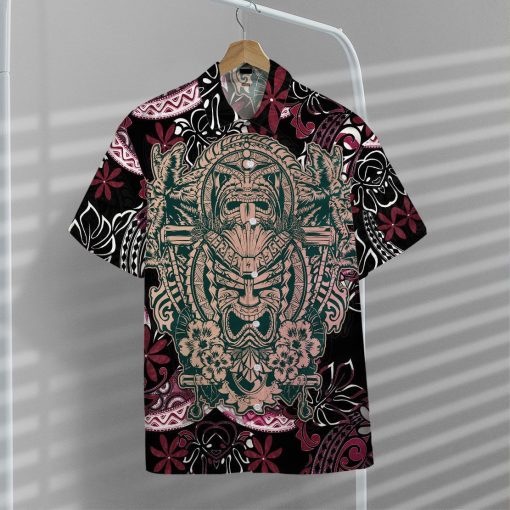 Gearhuman 3D Polynesian Tiki Hawaii Shirt ZK2106211 Short Sleeve Shirt