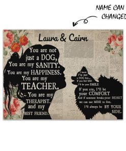 Gearhuman 3D Pomeranian My Best Friend Custom Name Canvas GW260125 Canvas 1 Piece Non Frame M