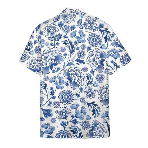 Gearhuman 3D Porcelain Pattern Hawaii Shirt ZK0406215 Hawai Shirt