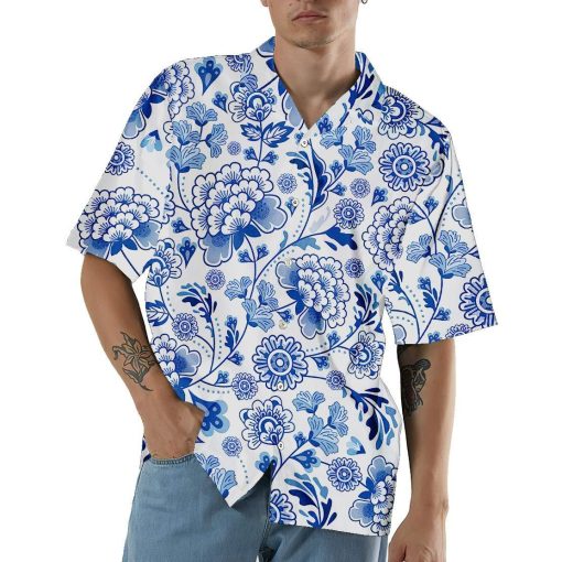 Gearhuman 3D Porcelain Pattern Hawaii Shirt ZK0406215 Hawai Shirt